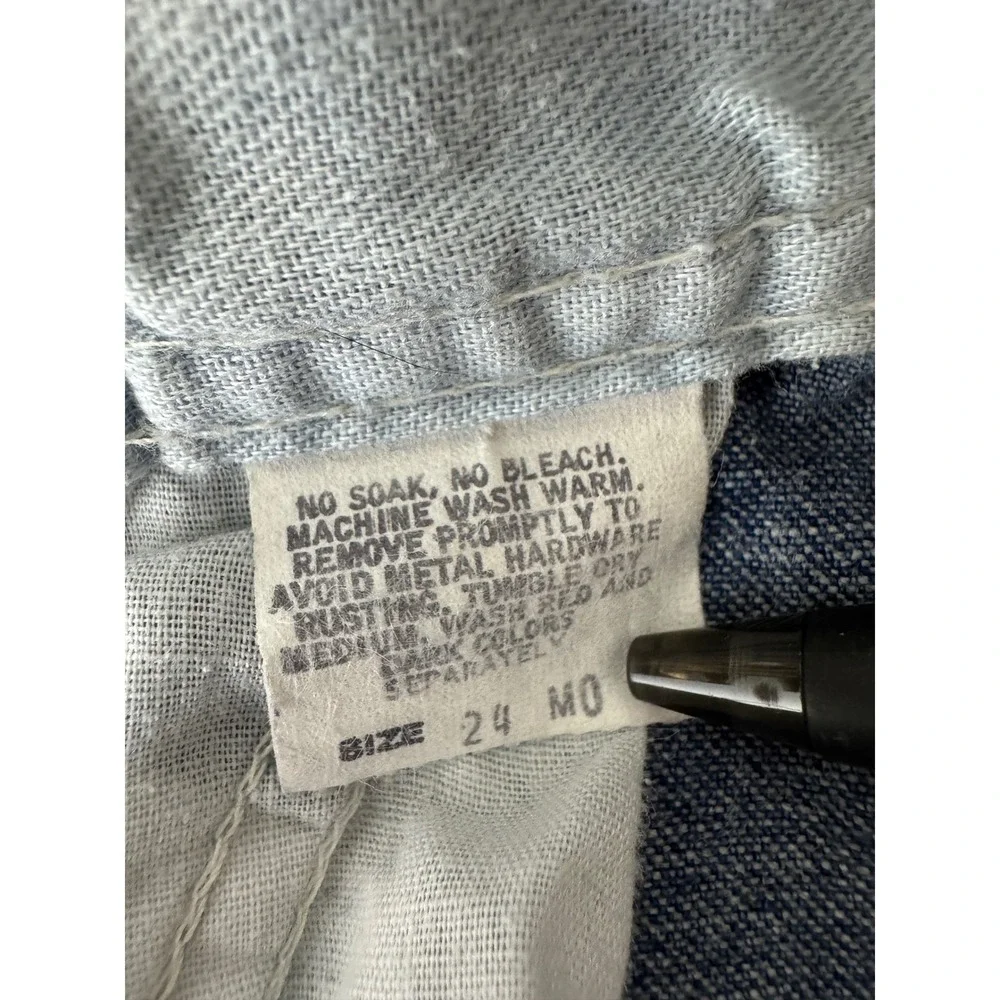 Vintage Osh Kosk Denim Overalls 24M Made in USA